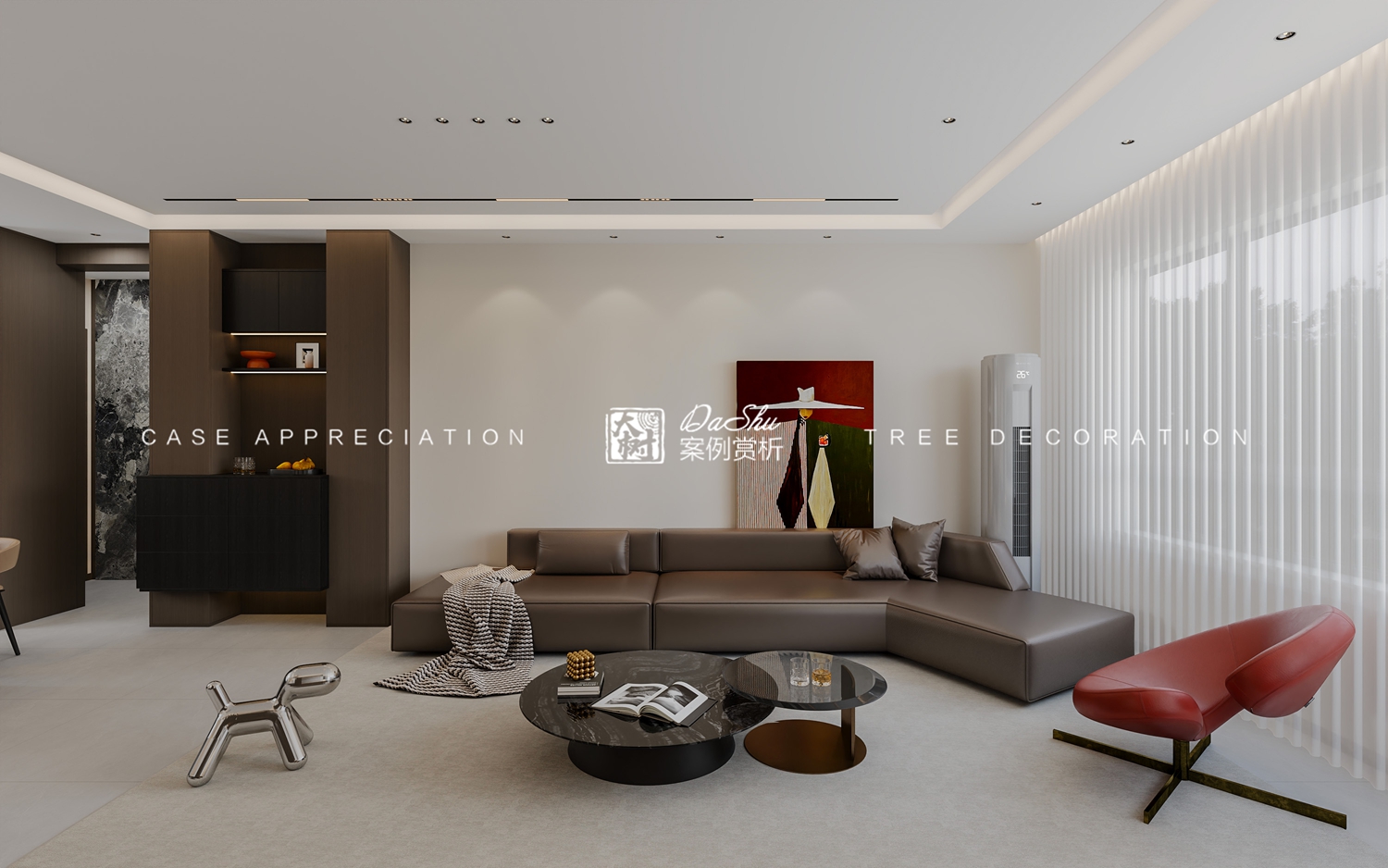 江语时代81㎡意式风格效果图