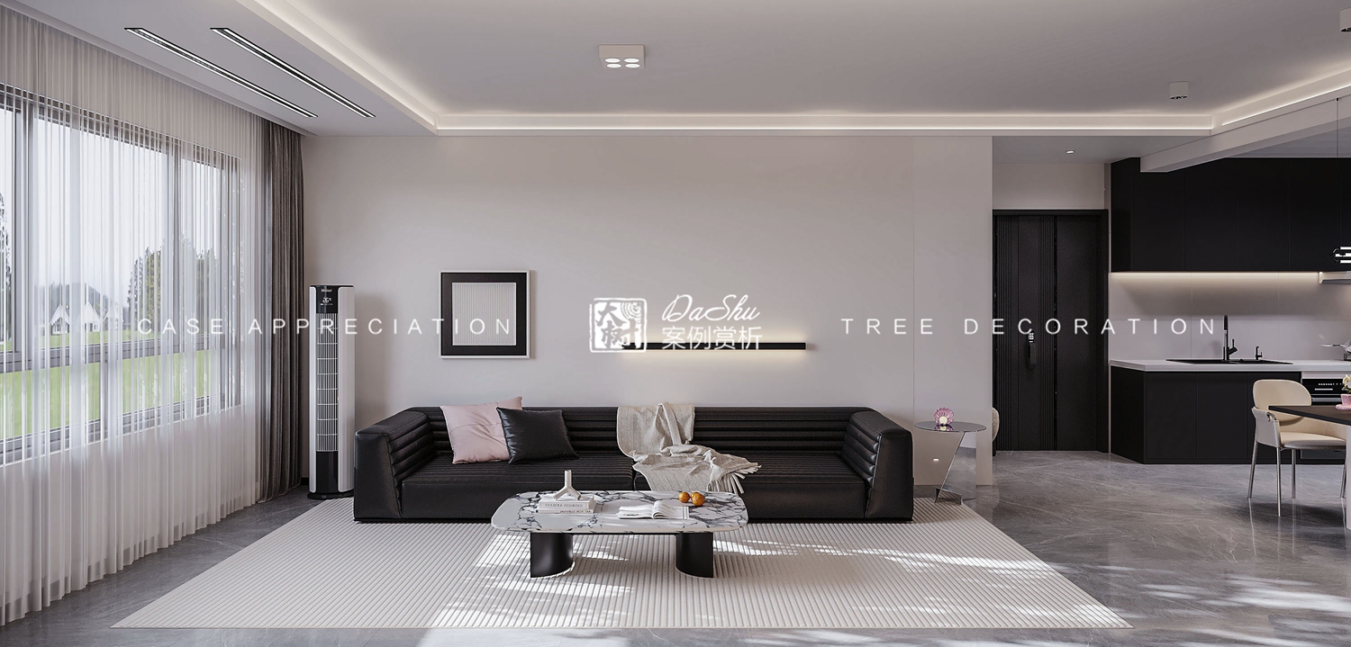 水木天成90㎡现代风格效果图