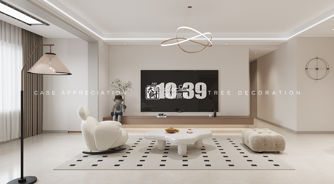 新松玺悦府80㎡现代风格效果图