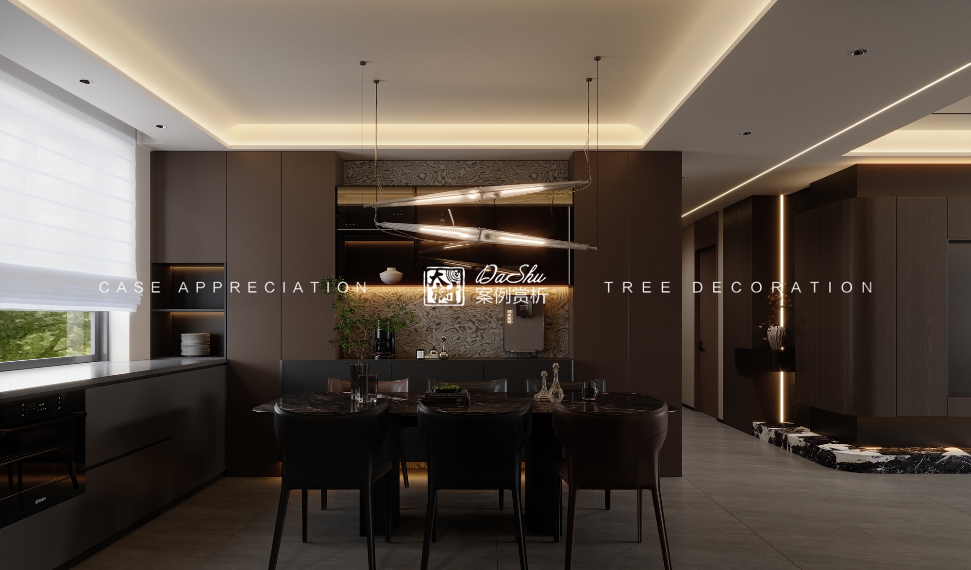 海富第五大道120㎡意式分风格效果图