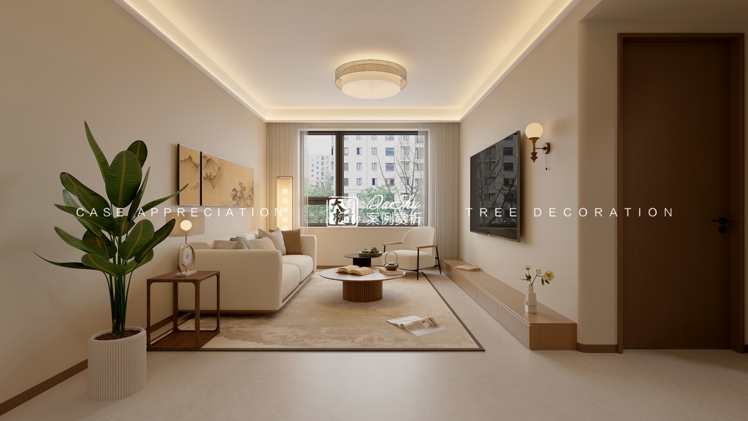 万象新境 60㎡宋氏美学效果图