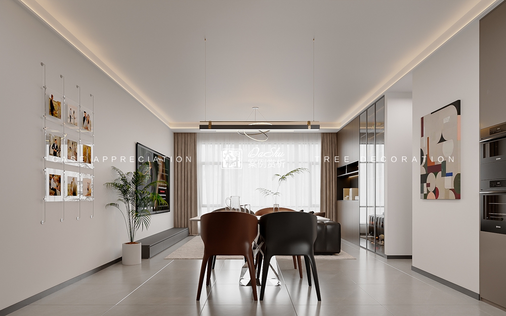 宸樾壹号院60㎡现代风格效果图