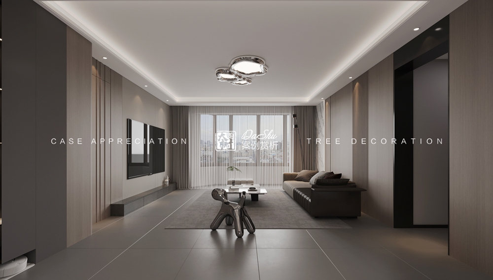 中浩华尔街90㎡现代风格效果图