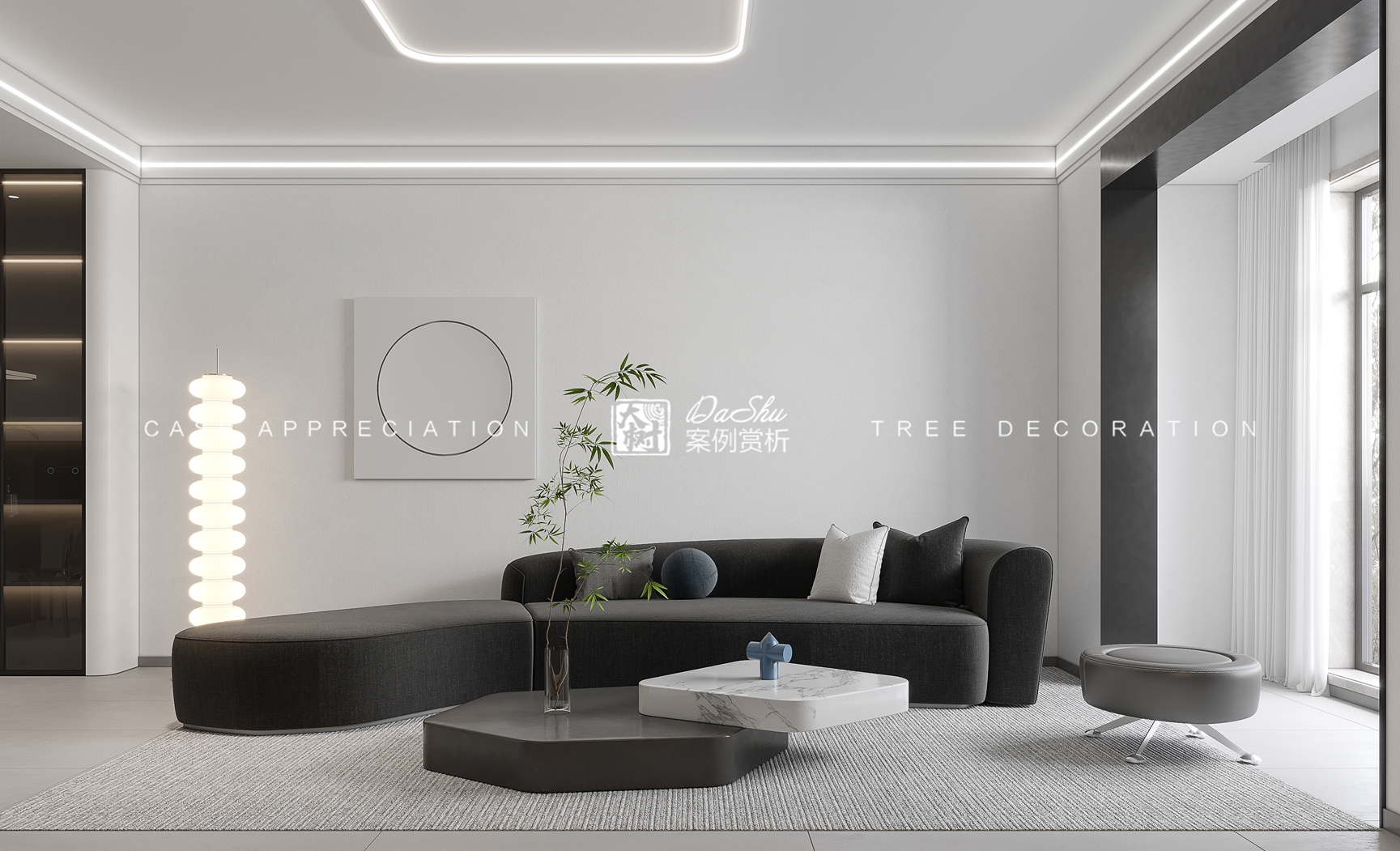 融创融园60㎡现代风格效果图