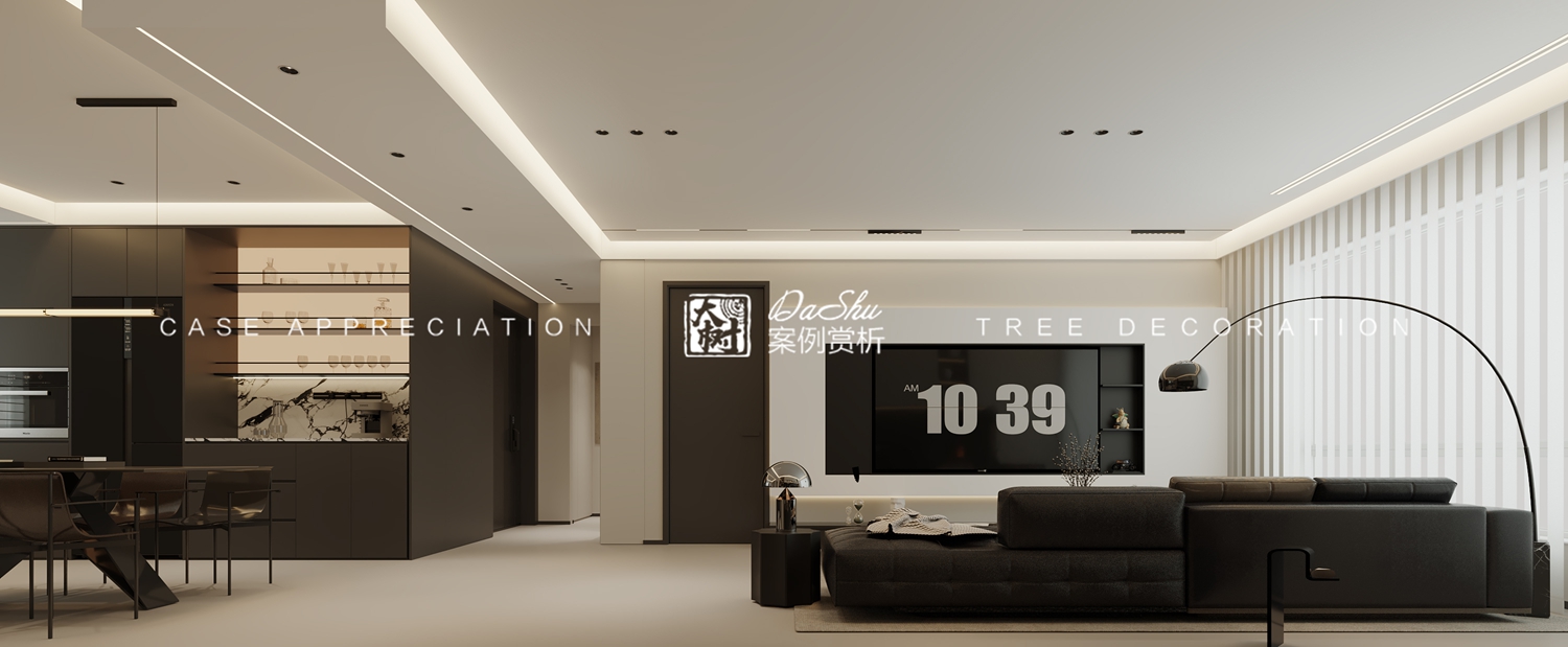 宸樾壹号院130㎡意式风格效果图